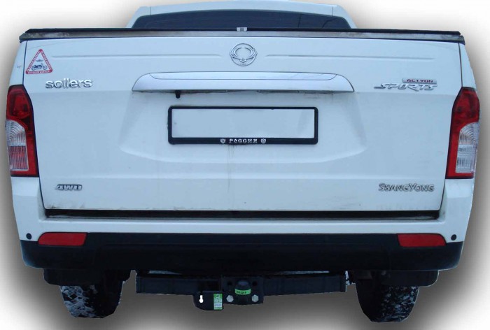 Фаркоп для SSANG YONG Actyon Sports QJ с нерж. пласт. 2006|