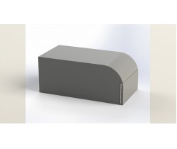 Тент ПВХ (630г/м2) 1500*3000*1500  с дугой (2 клапана)