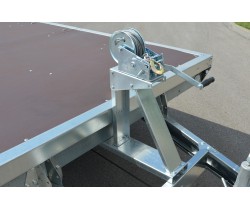 Лебедка в сборе с узлом крепления на дышло для V6121