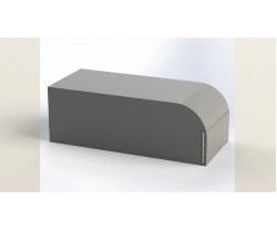 Тент ПВХ (630г/м2) 1500*3500*1500 с дугой (2 клапана)