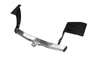 Фаркоп с нержавеющей накладкой Mitsubishi Outlander XL 2007-2012, Citroen C-Crosser 2007-2012, Peugeot 4007 2007-2012 фланцевое крепление шара